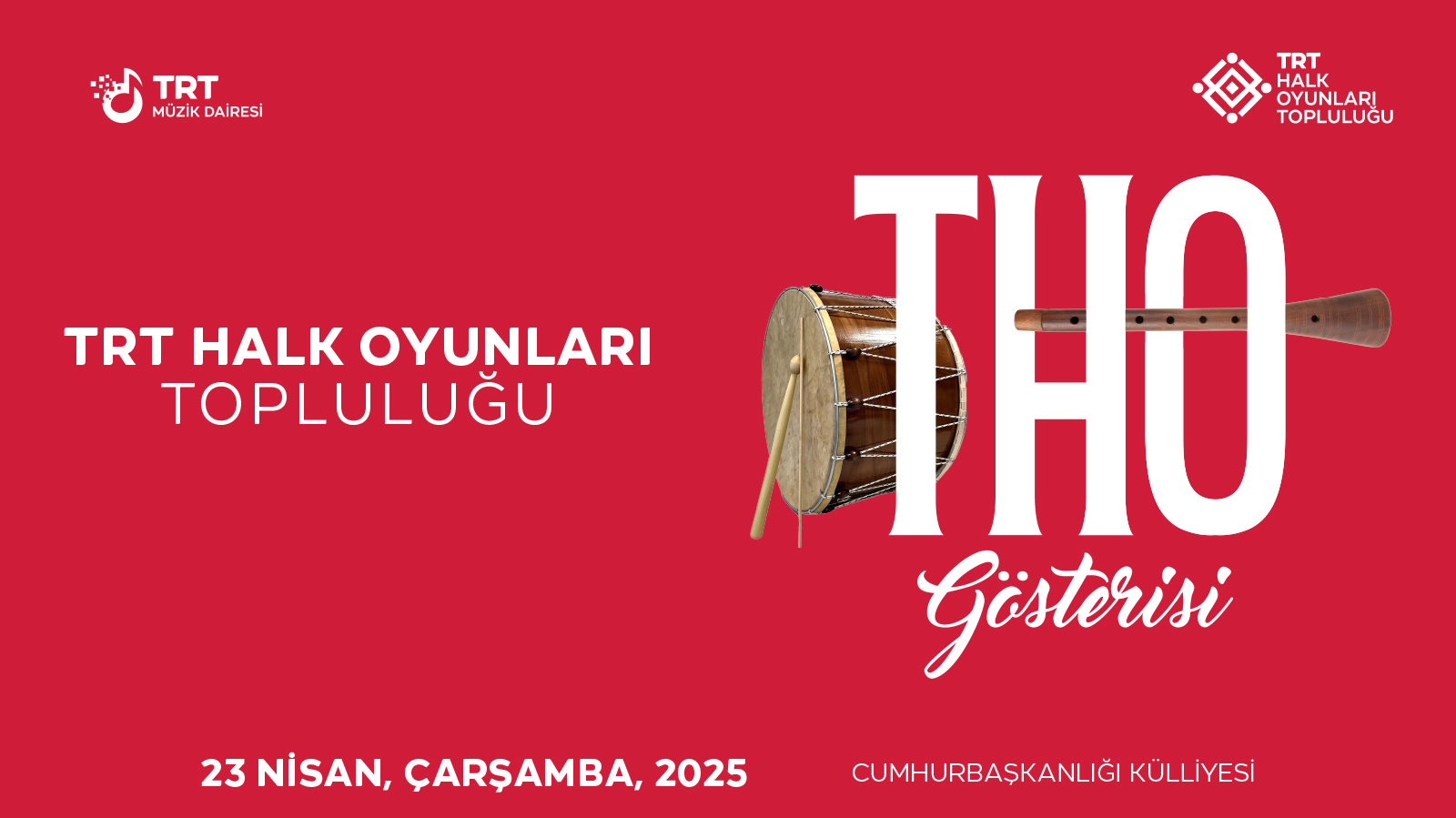 TRT TÜRK HALK OYUNALRI TOPLULUĞU GÖSTERİSİ