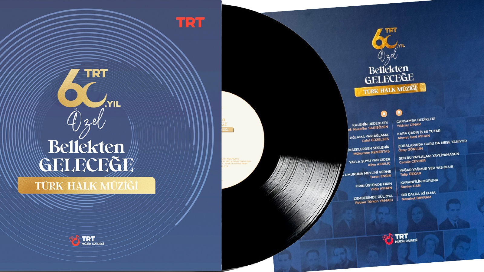 TRT 60. YIL ÖZEL BELLEKTEN GELECEĞE TÜRK HALK MÜZİĞİ PLAK ÇALIŞMASI