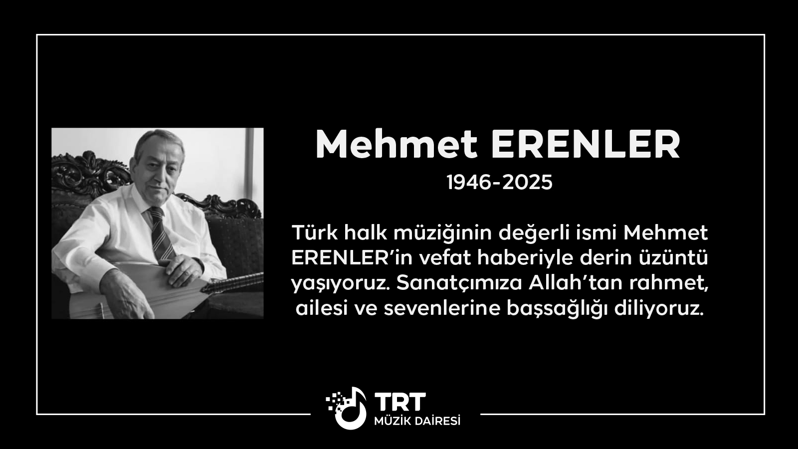 VEFAT Mehmet ERENLER
